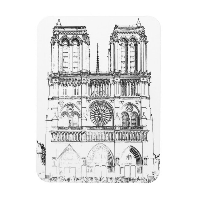Magnet Flexible Notre-Dame de Paris (Vertical)