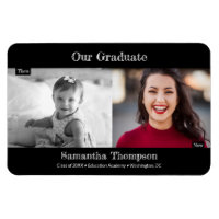 Notre Diplômé de l'époque et maintenant photo