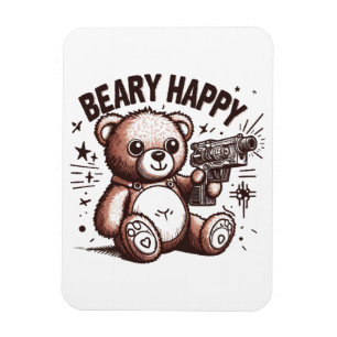 Magnet Flexible Nounours Beary Happy