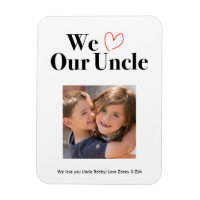 Nous aimons notre oncle garde d'aimant photo