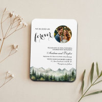 Nous avons choisi l'invitation de mariage Forever 