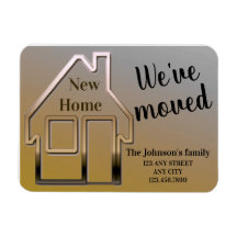 Nous avons déménagé, nouvelle maison, simple carte