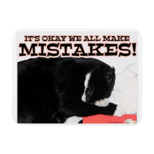 Magnet Flexible Nous Faisons Toutes Des Erreurs Encouragement Chat