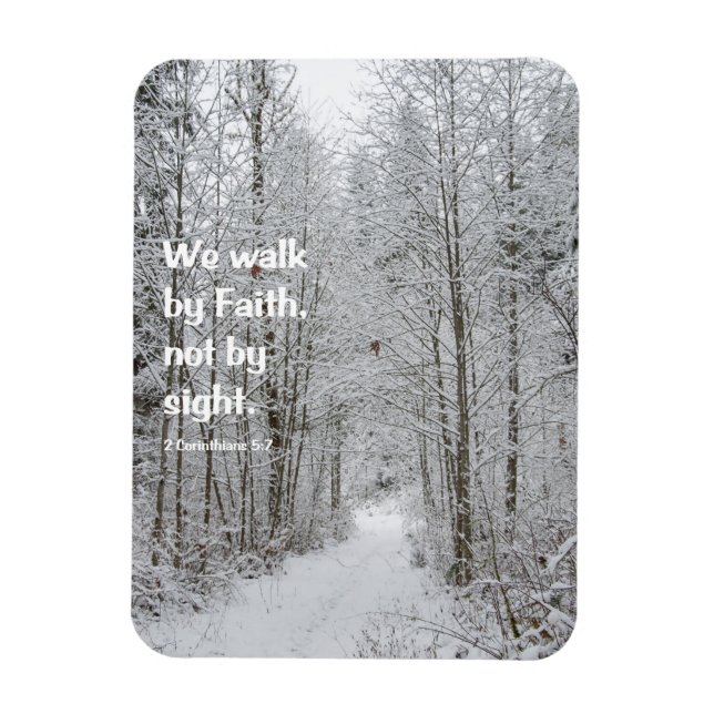 Magnet Flexible Nous Marchons Par La Foi (Vertical)