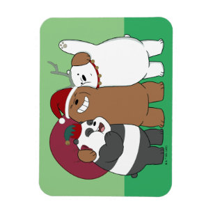 Magnet Flexible Nous Ours Nus - Bonnes Fêtes