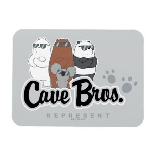 Magnet Flexible Nous Ours Nus - Bros Grotte. Représenter