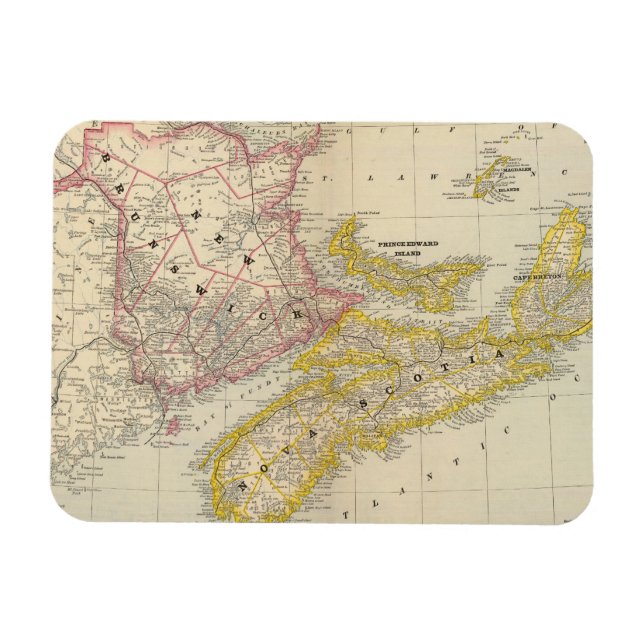 Magnet Flexible Nouveau-Brunswick, Nouvelle-Écosse (Horizontal)