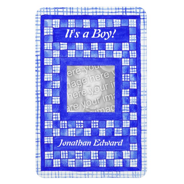 Magnet Flexible Nouvel aimant flexible Faire-part bébé (Vertical)