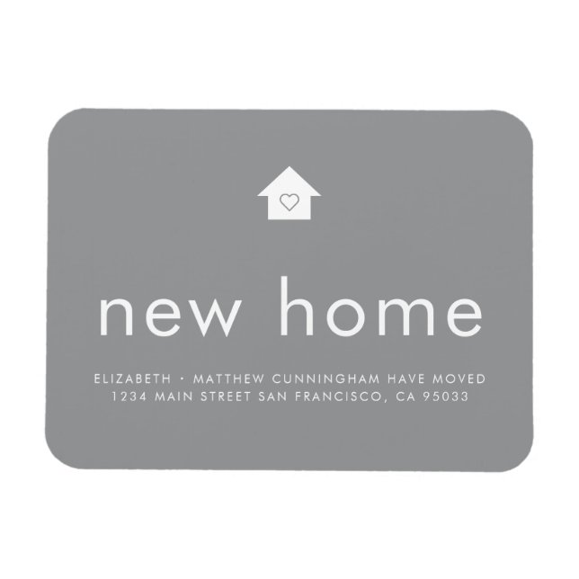 Magnet Flexible Nouvelle maison minimaliste couleur vive moderne (Horizontal)