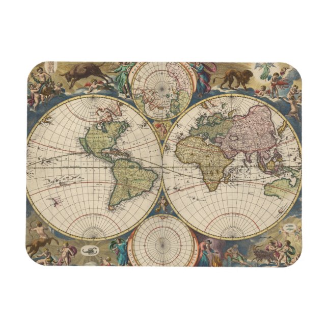 Magnet Flexible Novissima Totius Terrarum Orbis (Horizontal)