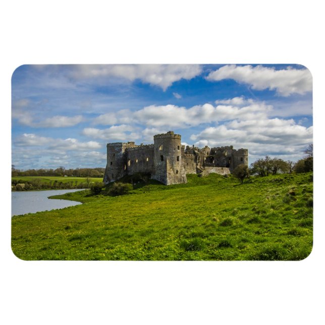 Magnet Flexible Nuages au-dessus du château de Carew (Horizontal)