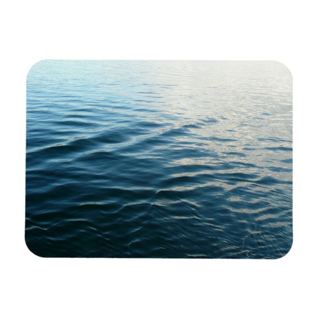 Magnet Flexible Nuances d'eau bleue Photographie de la nature Abst (Horizontal)