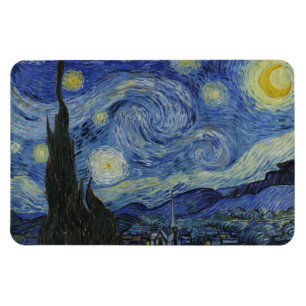 Magnet Flexible Nuit étoilée, peinture à l'huile, Vincent Van Gogh