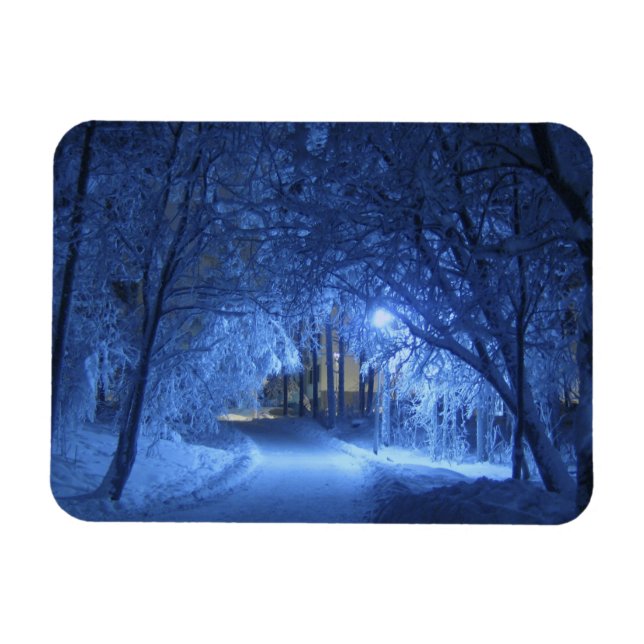 Magnet Flexible Nuit hivernale neige (Horizontal)