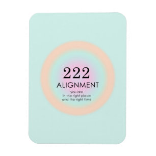 Magnet Flexible Numéros d'angle Numérologie 222 Alignement Motivat