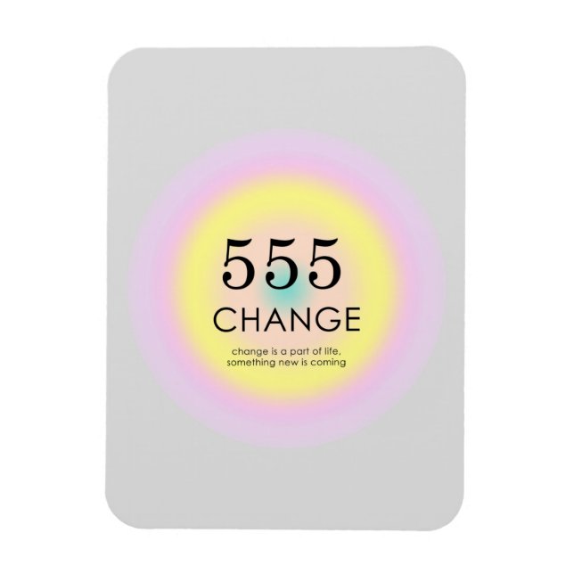 Magnet Flexible Numéros modernes d'anges Aura Numérologie 555 Sign (Vertical)