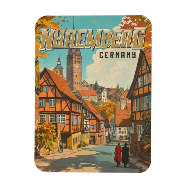 Magnet Flexible Nuremberg Allemagne - Bavarois classique (Vertical)