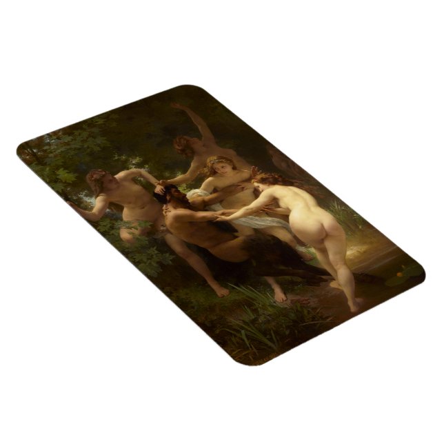 Magnet Flexible Nymphes et Satyr par William-Adolphe Bouguereau (Côté Droit)