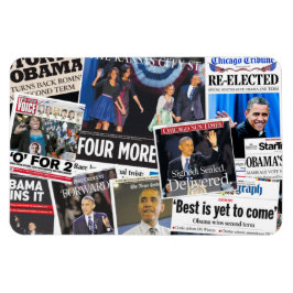 Magnet Flexible Obama 2012 : gros titre