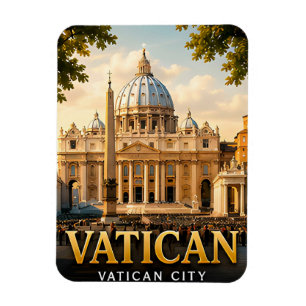 Magnet Flexible 📍 Objet-souvenir de voyage à Vatican pour les voy