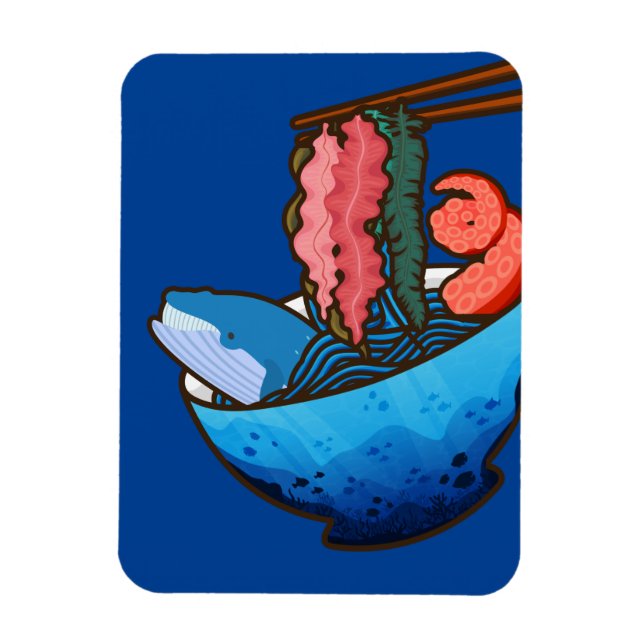 Magnet Flexible Ocean Ramen Tentacle Kelp Whale Food Nature (Vertical)