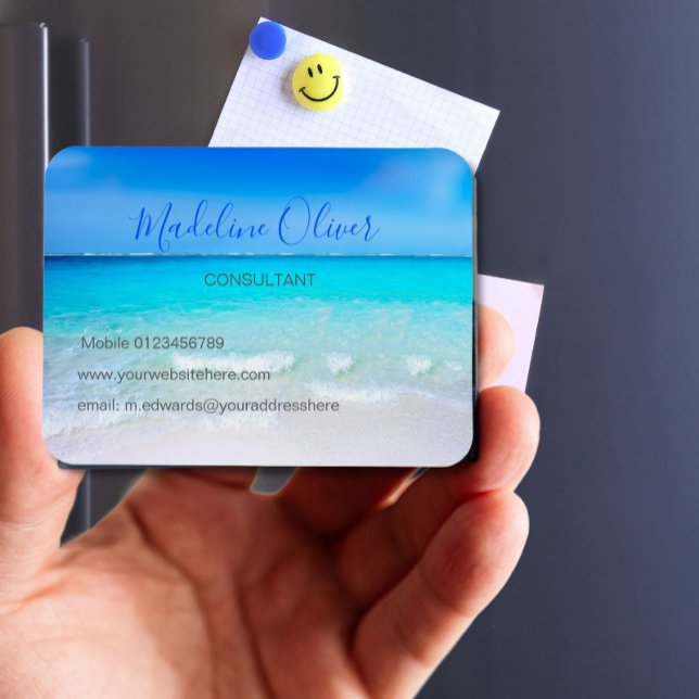 Magnet Flexible Ocean Wave Beach Blue Scene Moderne (Créateur téléchargé)