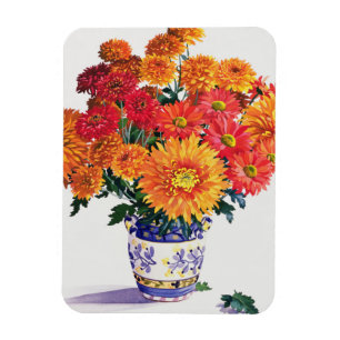 Magnet Flexible Octobre Chrysanthèmes
