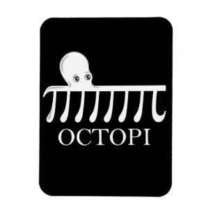 Magnet Flexible Octopi - Funny Pi Octopus Math