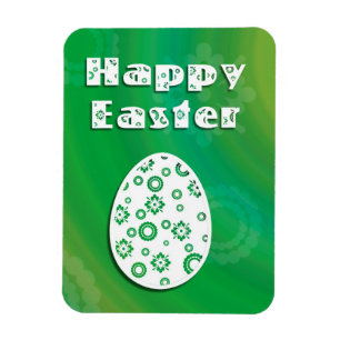 Magnet Flexible Oeuf de Pâques moderne Art du papier rétro