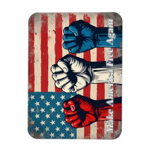 Magnet Flexible Œuvre d'art Make America Free Again