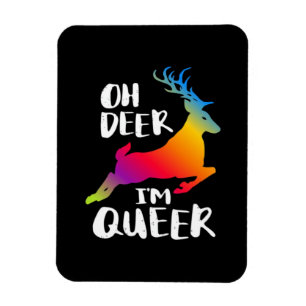 Magnet Flexible Oh Cerf Fierté Queer Minimalisme Artistique 