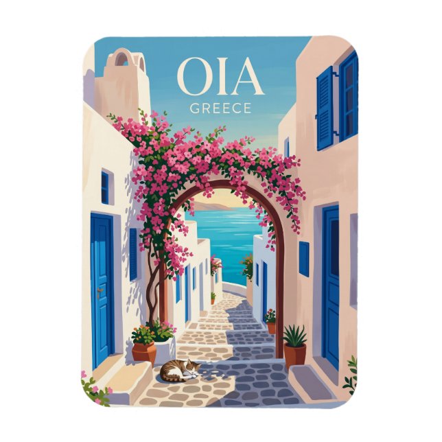 Magnet Flexible Oia Grèce (Vertical)