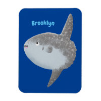 Oiseau de mer mola mola mignonne caricature