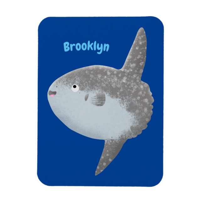 Magnet Flexible Oiseau de mer mola mola mignonne caricature (Vertical)