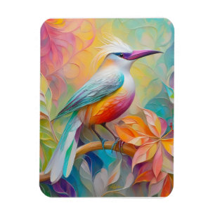 Magnet Flexible Oiseau Fantastique à Sein Rose et Bec Rose