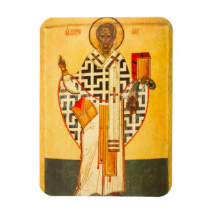Magnet Flexible Old Russian icon of St.Nicholas
