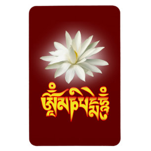Magnet Flexible Om mani padme mantra