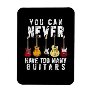 Magnet Flexible On ne peut jamais avoir trop de guitares musique d