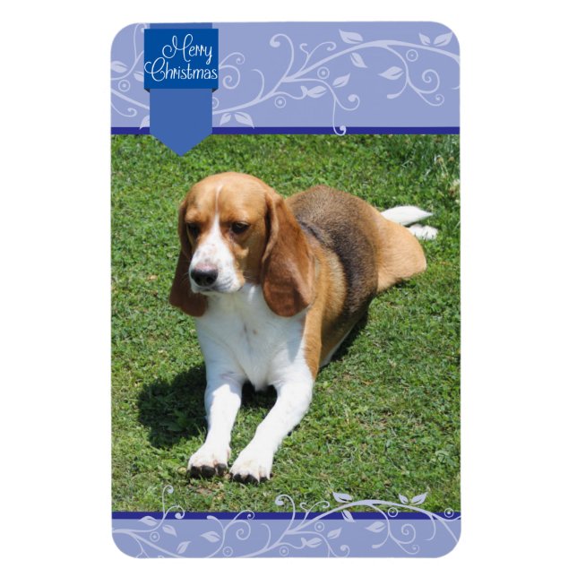 Magnet Flexible Onglet bleu et savoureux aimant Noël (Vertical)