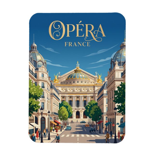 Magnet Flexible Opéra France (Vertical)