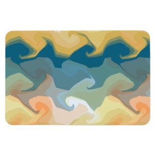 MAGNET FLEXIBLE OR ABSTRAIT VERT-BLEU