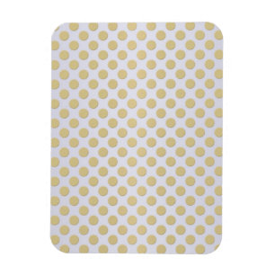 Magnet Flexible Or et pois blancs