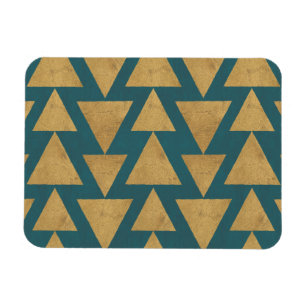 Magnet Flexible Or extérieur d'étape   de Geo et motif turquoise