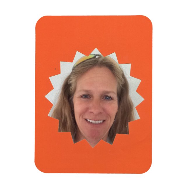 Magnet Flexible Orange Grand cadre photo Sun (Vertical)