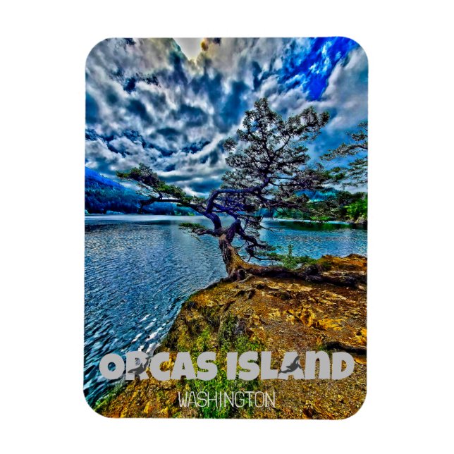 Magnet Flexible Orcas Island Washington (Vertical)