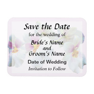 Magnet Flexible Orchidée Miltoniopsis Florentine Save the Date