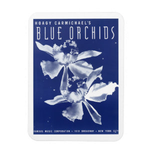Magnet Flexible "Orchidées bleues" de Hoagy Carmichael