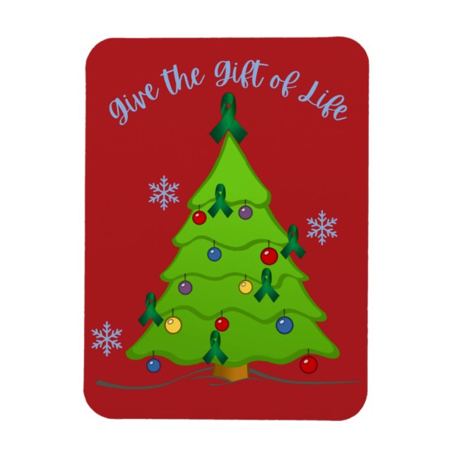 Magnet Flexible Organ Donation Awareness Christmas Tree Holiday (Vertical)