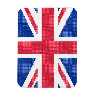 Magnet Flexible Original cross-stitch design Union Jack