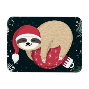 Magnet Flexible Ornement de paresse de Joyeux Noël